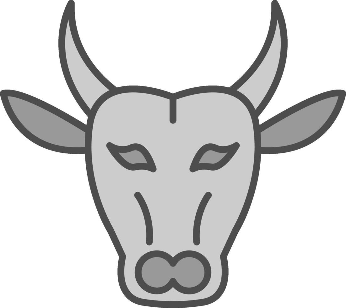Büffel Stutfohlen Symbol vektor