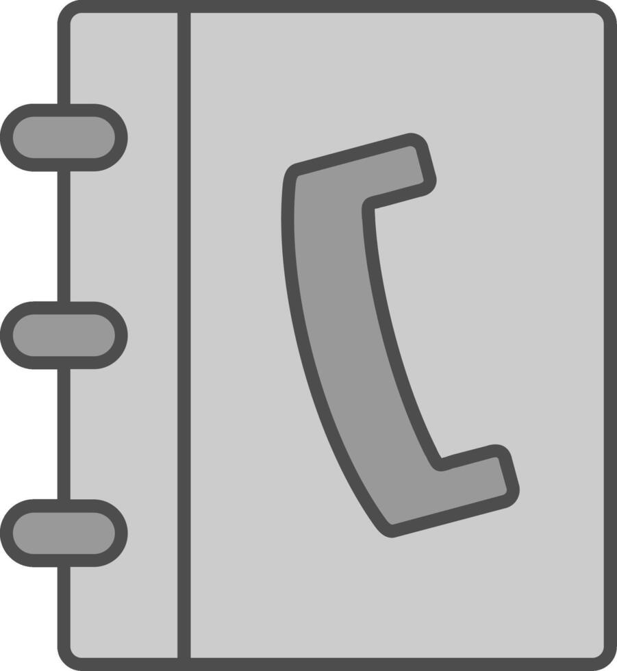 Telefonbuch Stutfohlen Symbol vektor