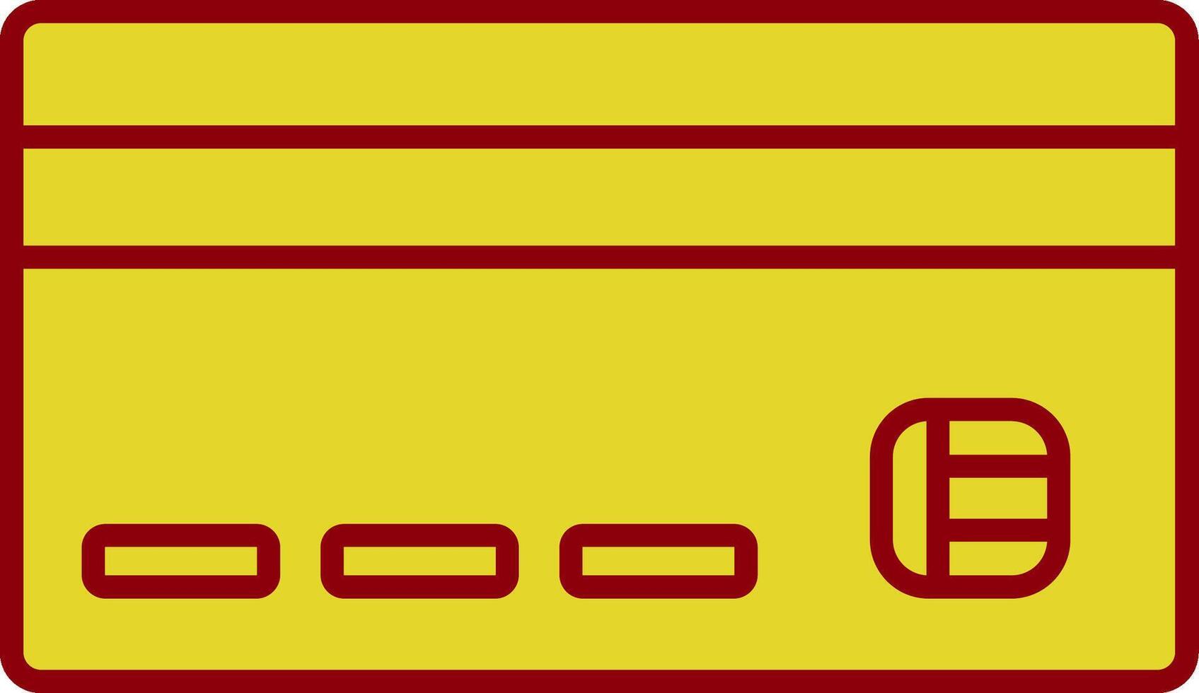 Kreditkartenzeile zweifarbiges Symbol vektor