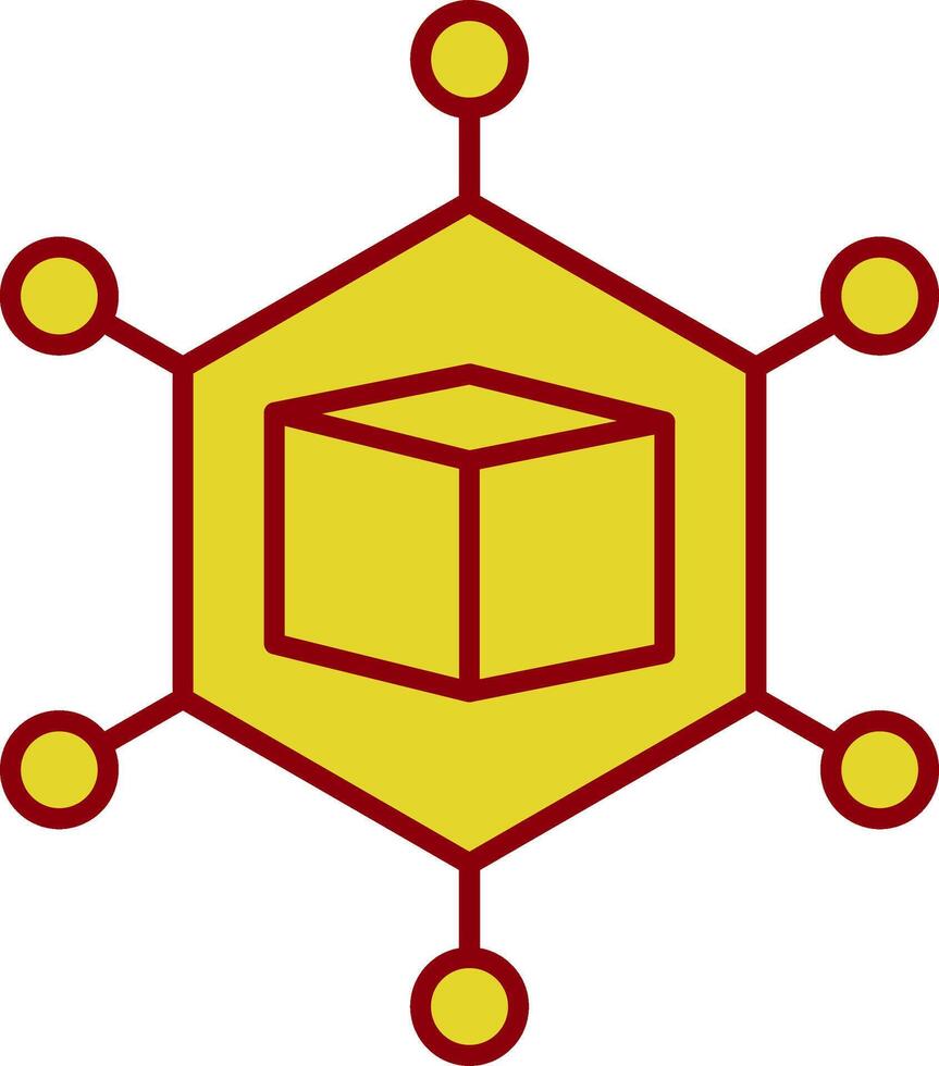 Metaverse Linie Kreis Symbol vektor