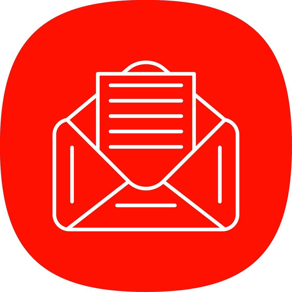 Email Linie Kurve Symbol vektor