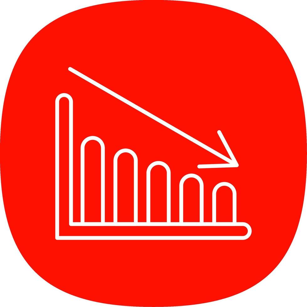 Diagramm Linie Kurve Symbol vektor