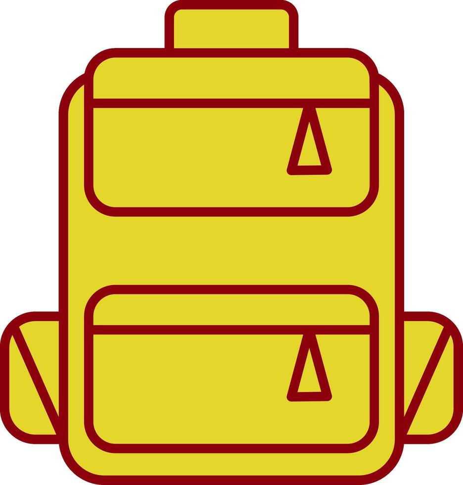 Rucksack Linie Kreis Symbol vektor