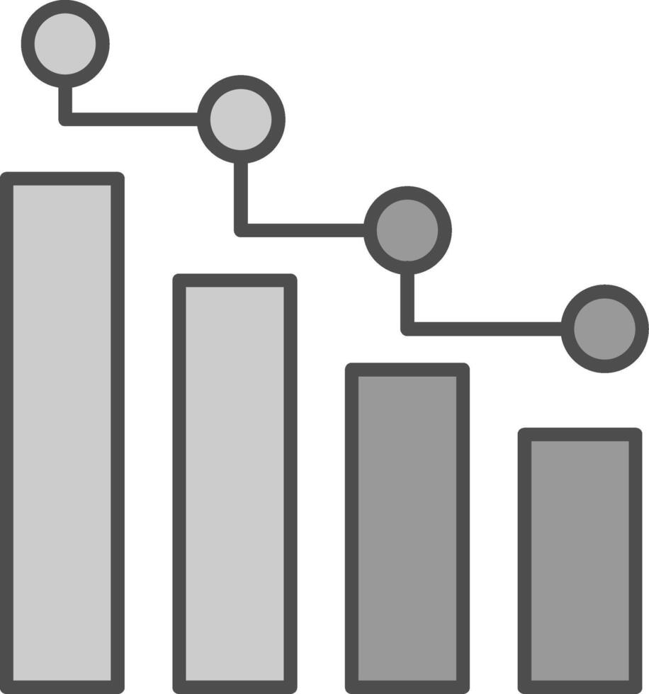 statistik fylla ikon vektor