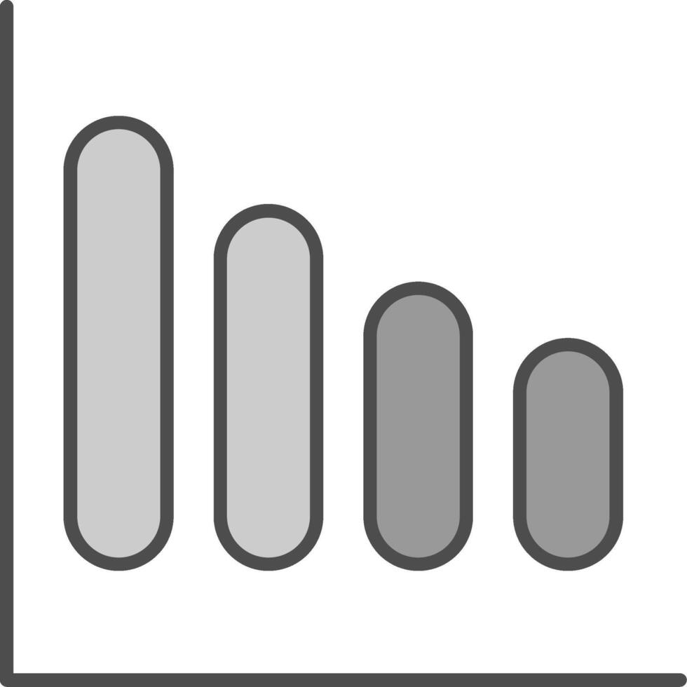 Bar Diagramm Stutfohlen Symbol vektor