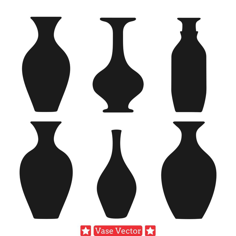aufwendig Vase einstellen kompliziert Einzelheiten zum elegant Projekte vektor