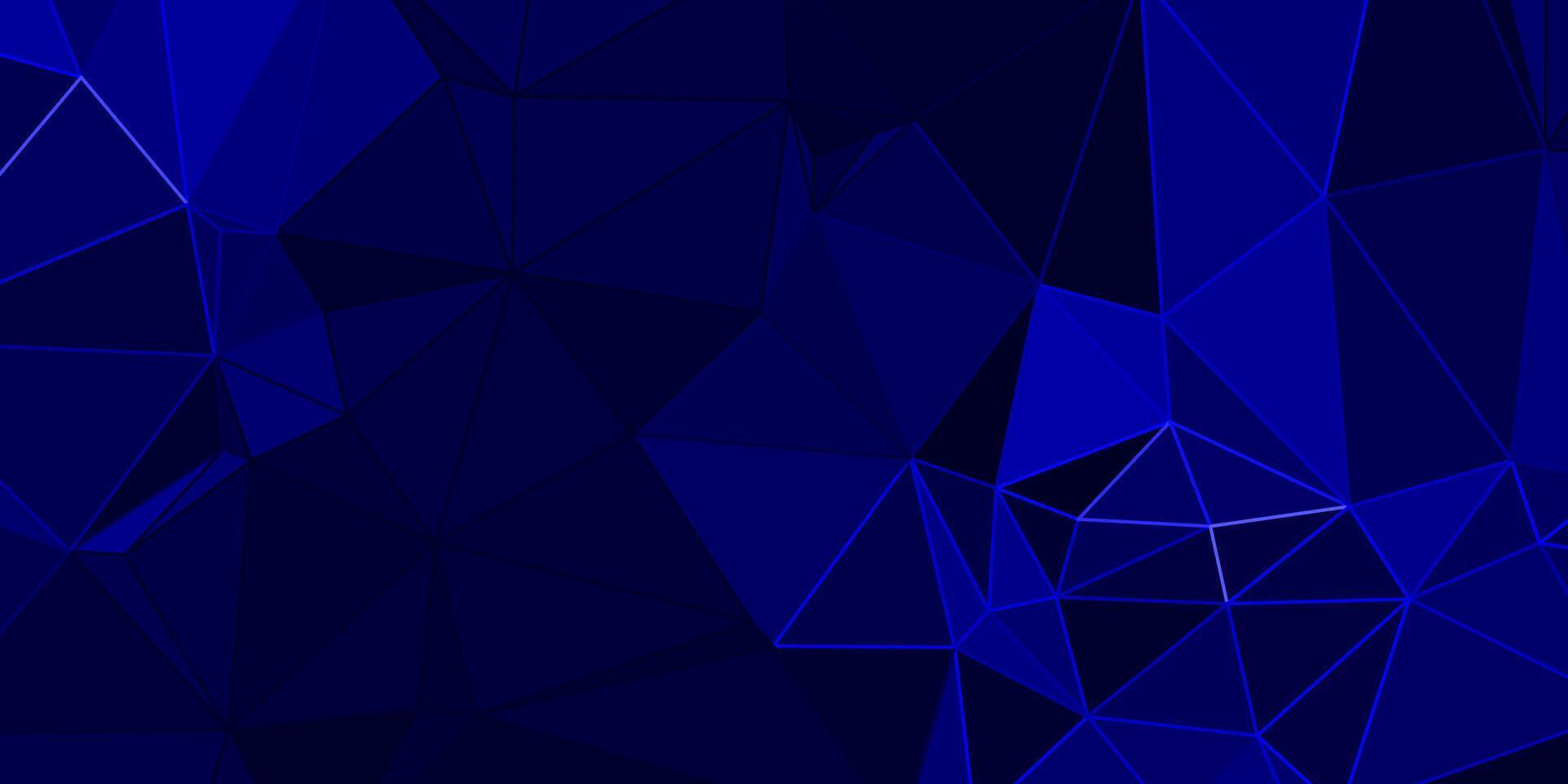 abstrakt Blau geometrisch Hintergrund mit Dreiecke vektor