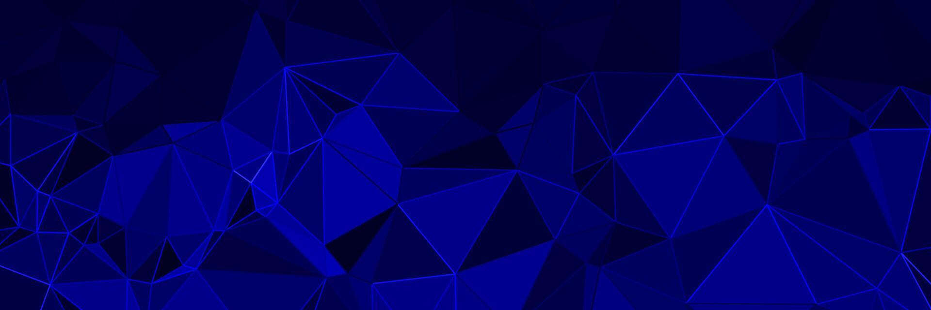 abstrakt Blau geometrisch Hintergrund mit Dreiecke vektor