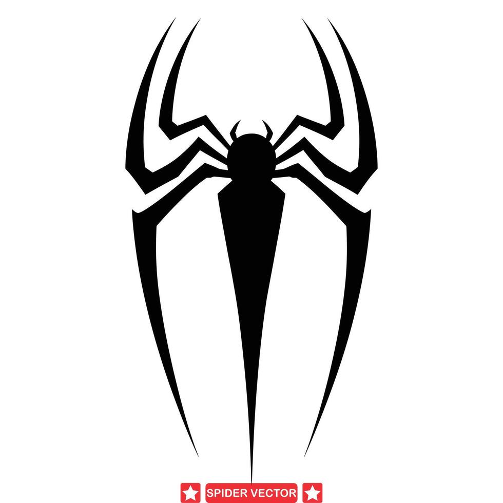 Arachnophobie Serie schrecklich Spinne Designs zum Nervenkitzel Suchende vektor