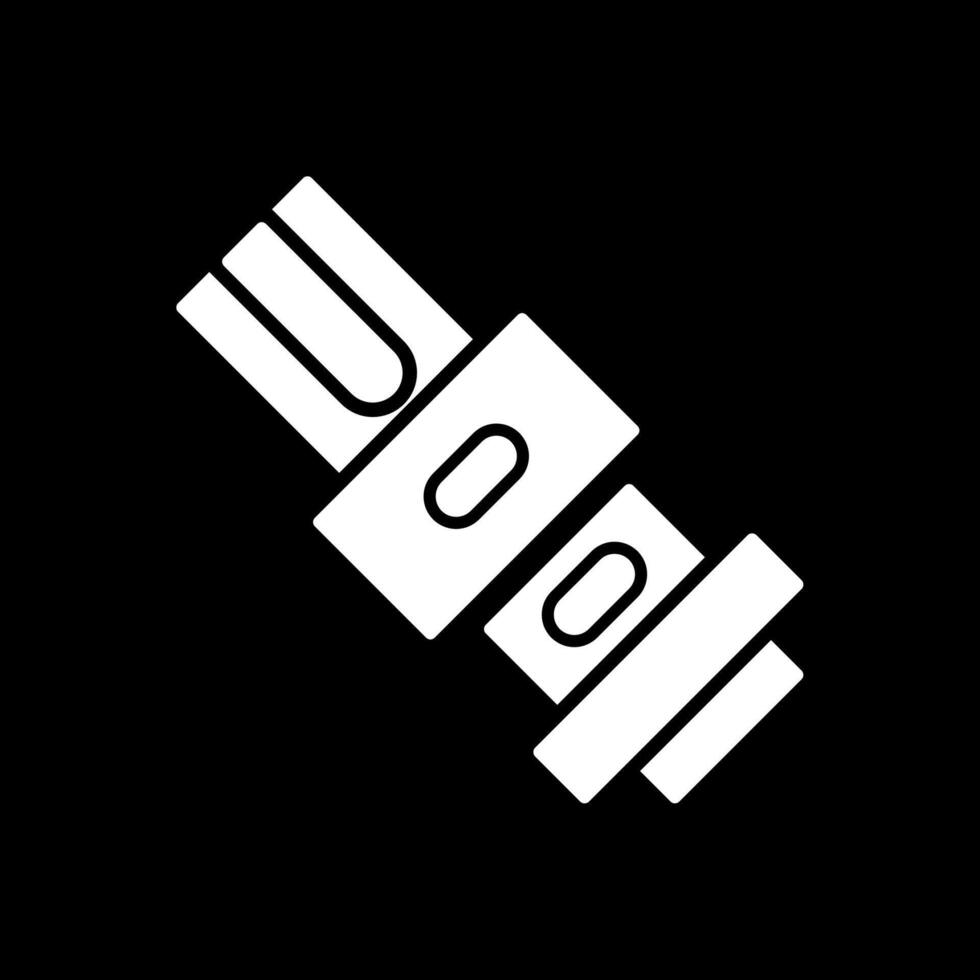 Gürtel Glyphe invertiert Symbol vektor