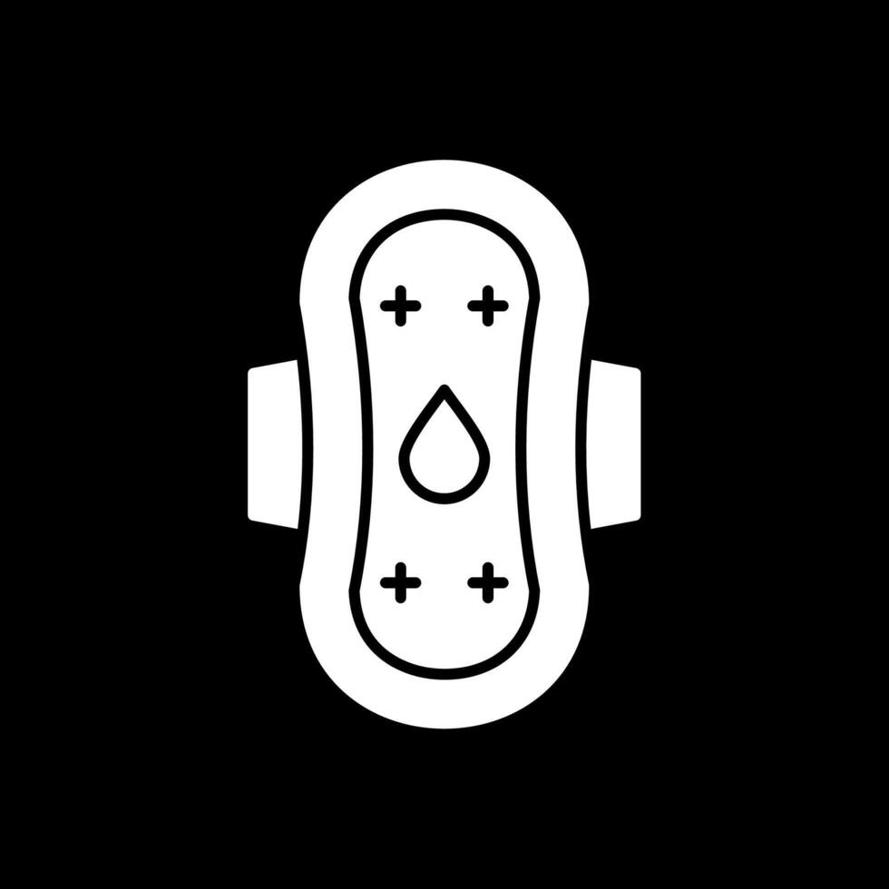 Damenbinde Glyphe umgekehrtes Symbol vektor