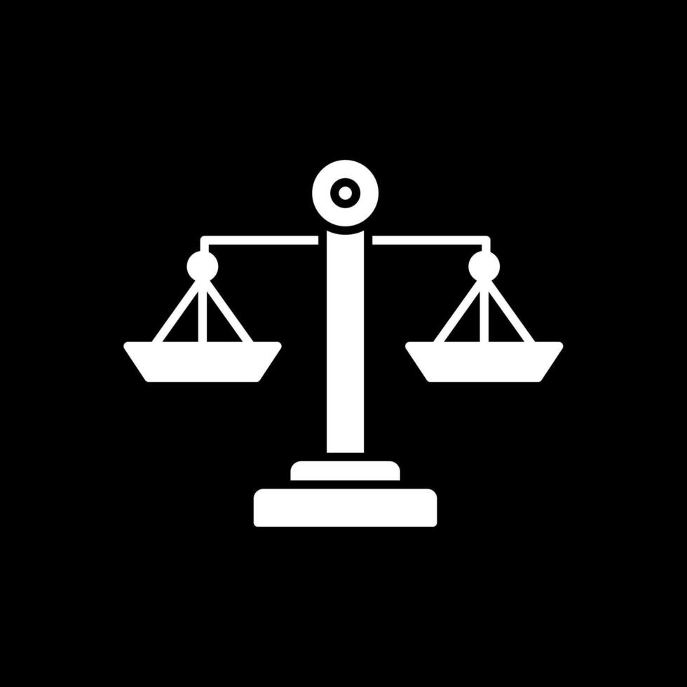 Balance-Glyphe invertiertes Symbol vektor