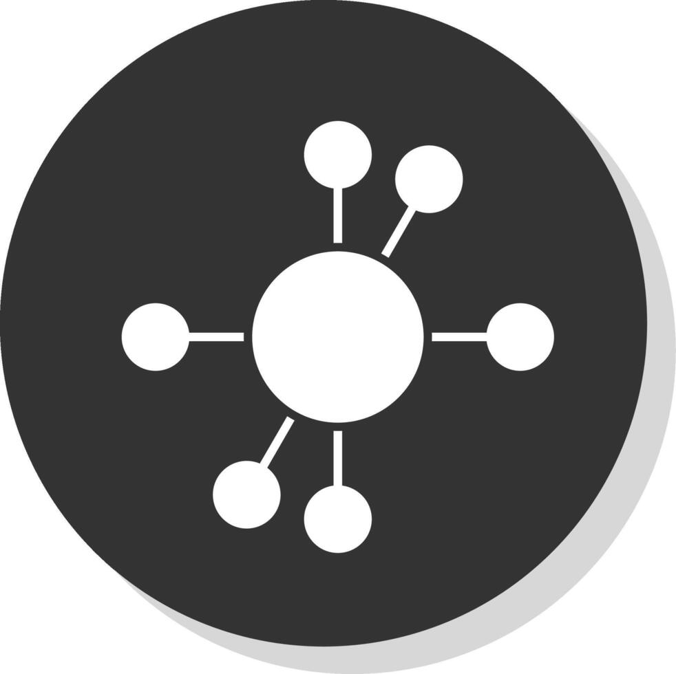 Diagramm Glyphe grau Kreis Symbol vektor