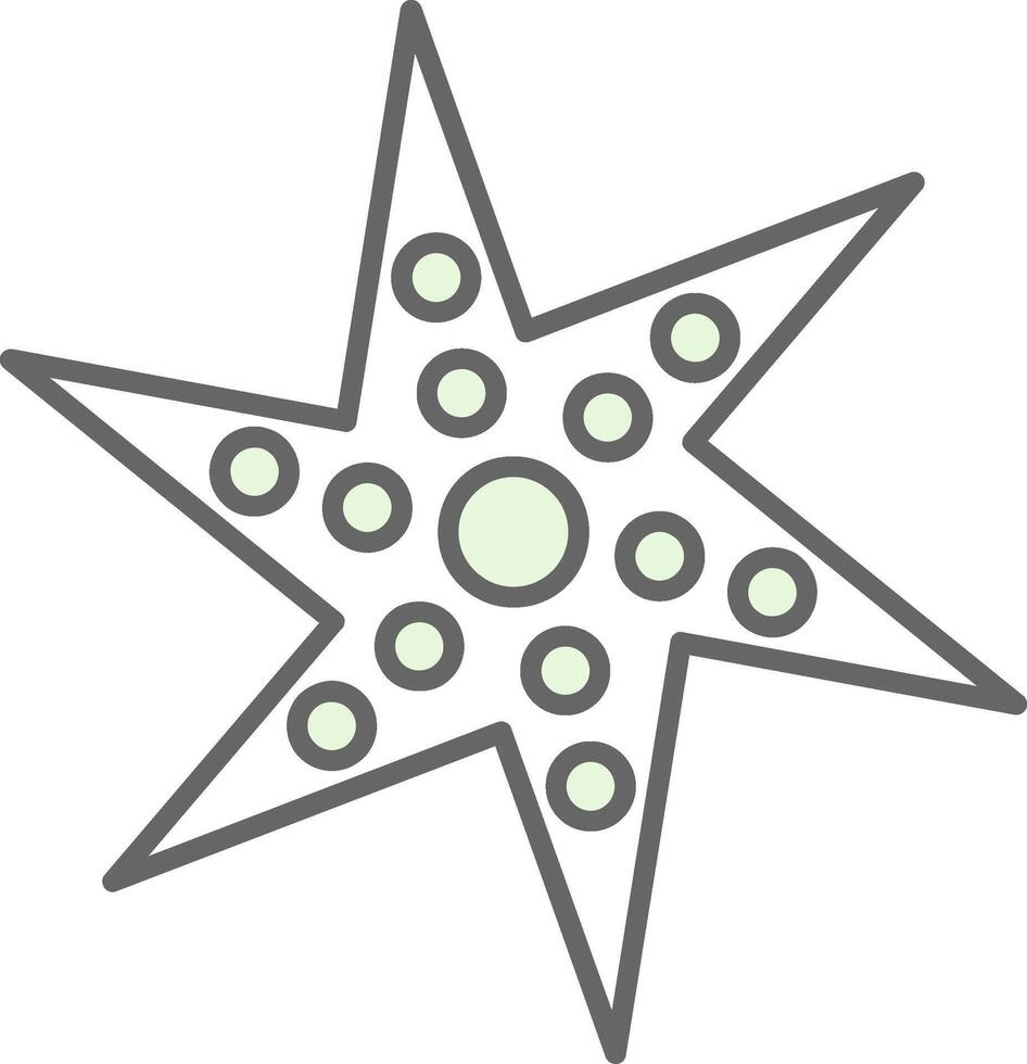 sjöstjärna fylla ikon vektor