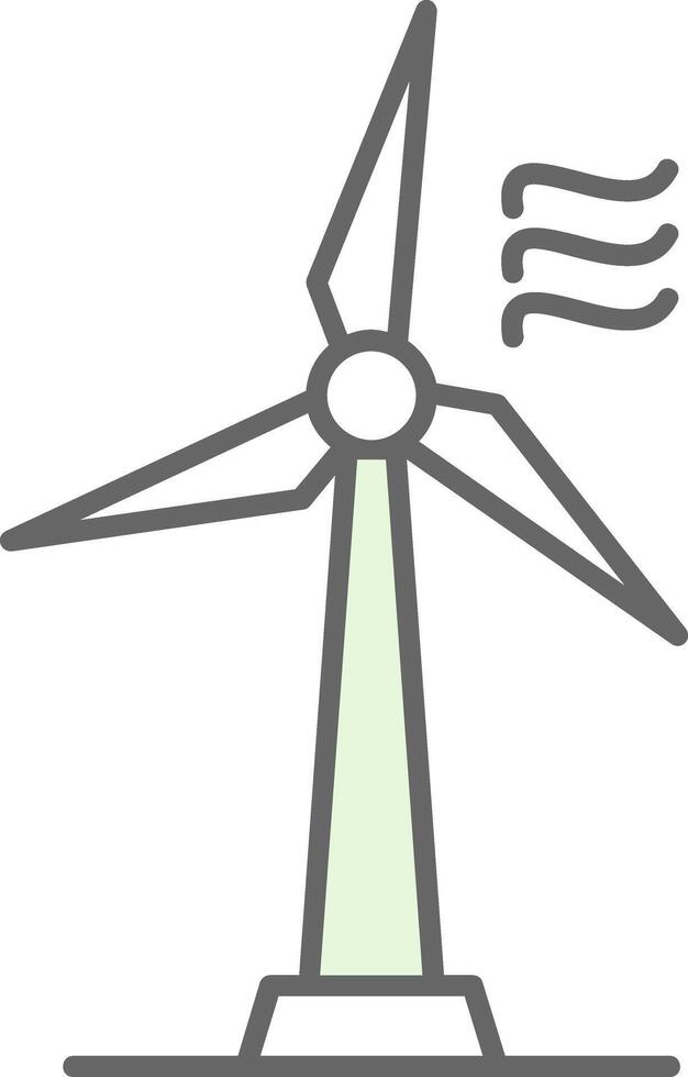 Wind Turbine Stutfohlen Symbol vektor