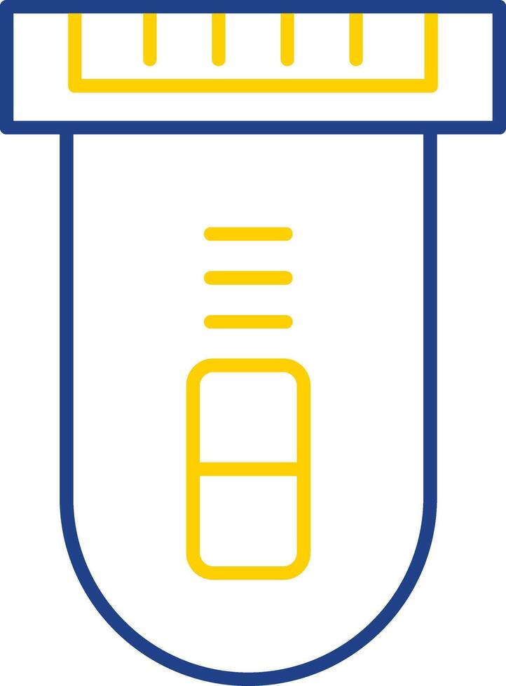 elektrisk rakapparat linje två Färg ikon vektor