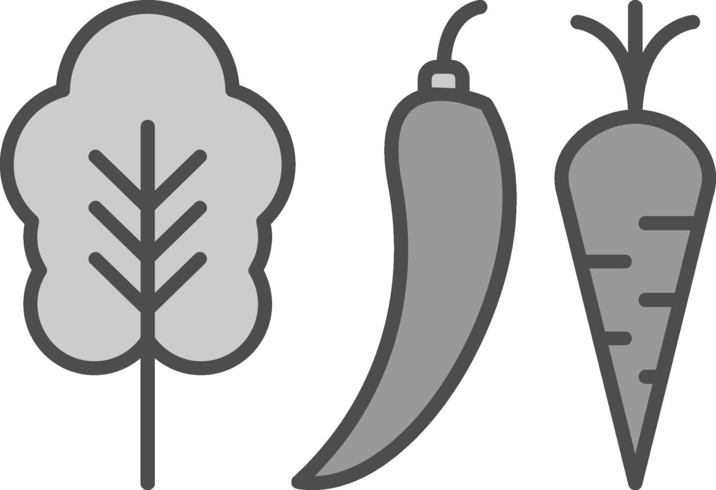 grönsaker fylla ikon vektor