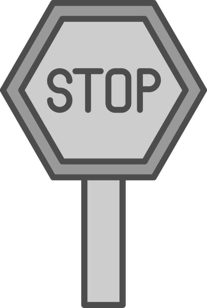 Grube halt Stutfohlen Symbol vektor