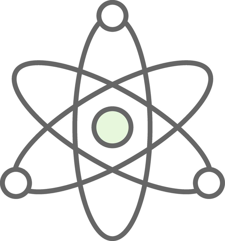 Atom Stutfohlen Symbol vektor