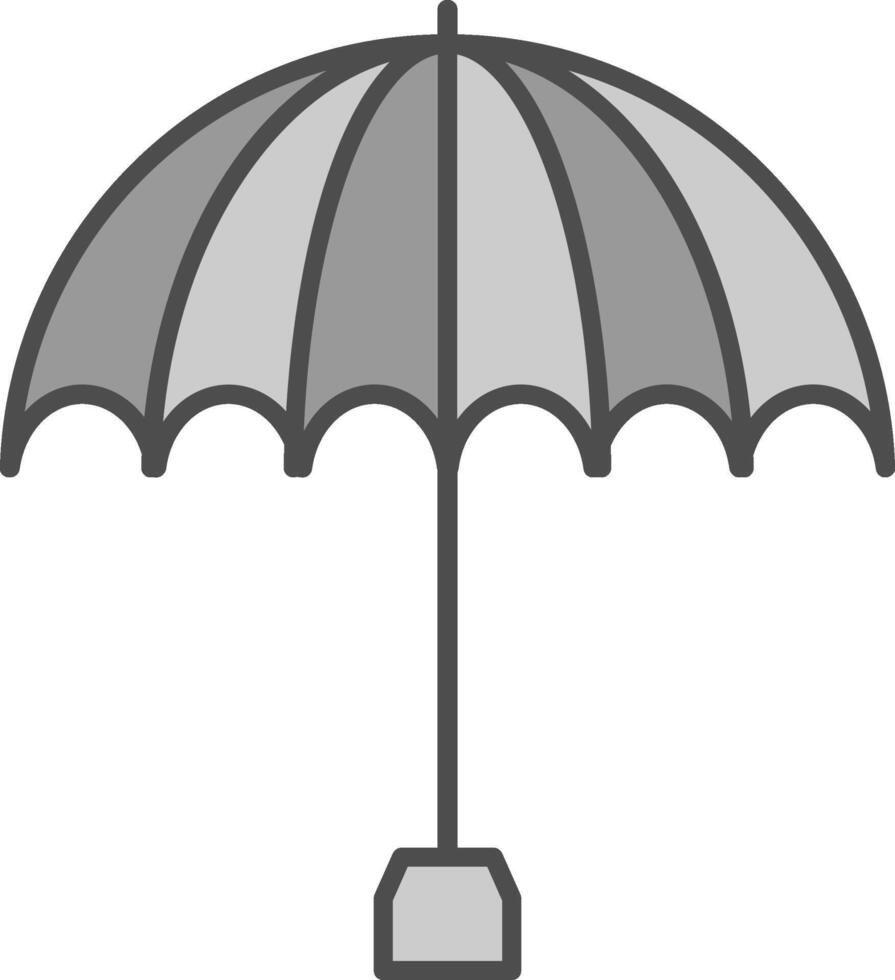 Regenschirm Stutfohlen Symbol vektor