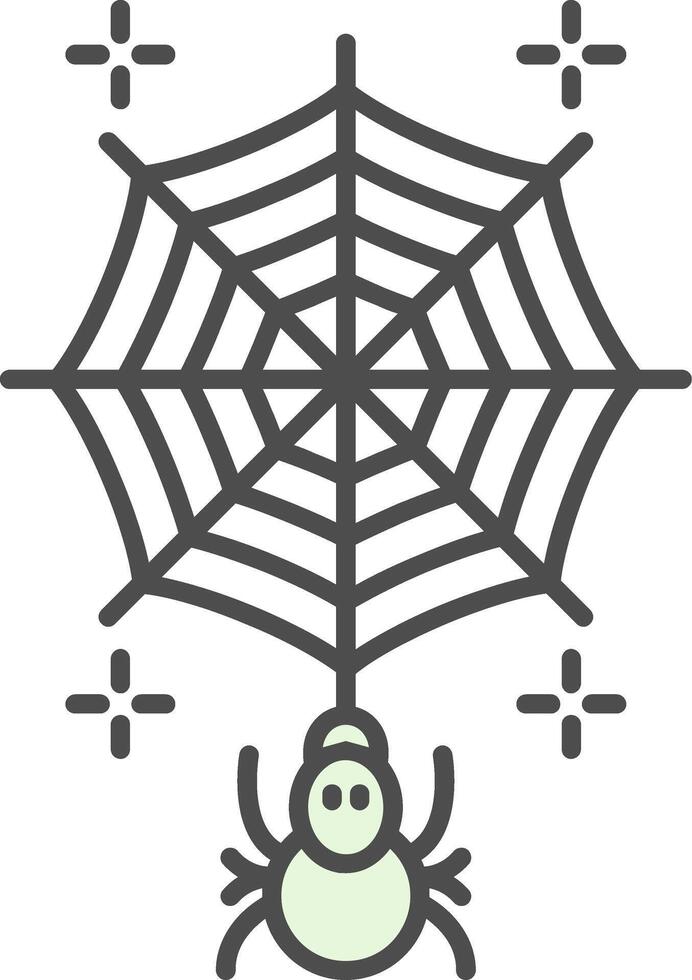 Spinnennetz Stutfohlen Symbol vektor