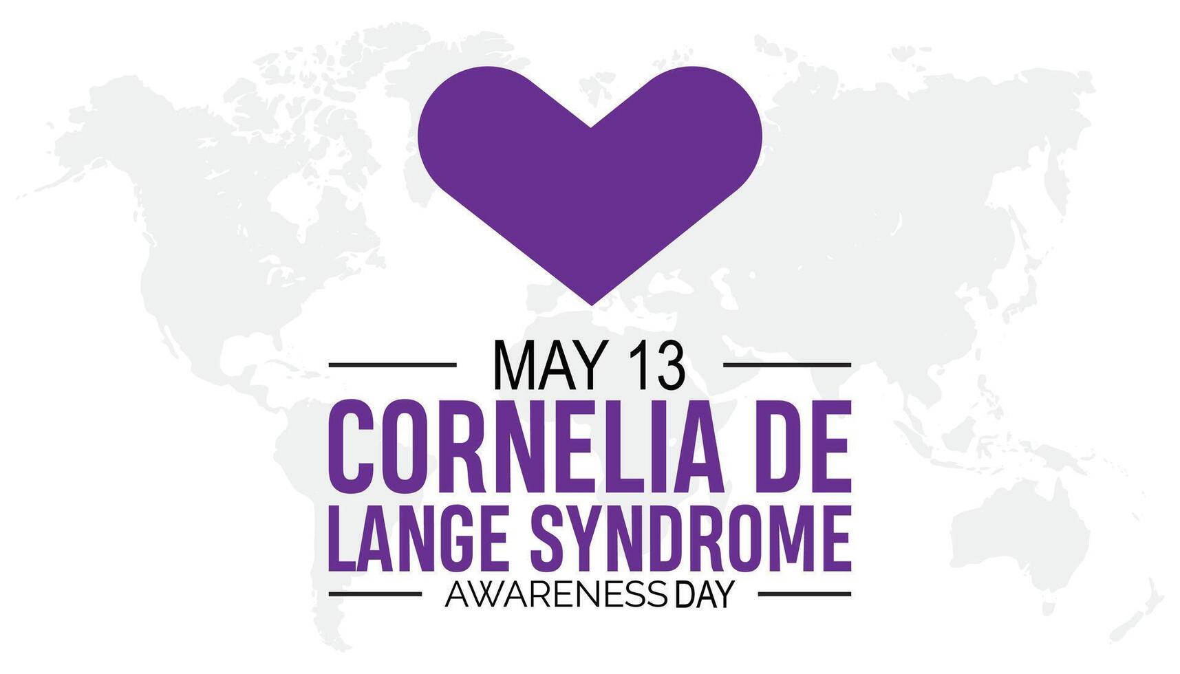 Cornelia de lange Syndrom Bewusstsein Tag beobachtete jeder Jahr im dürfen. Vorlage zum Hintergrund, Banner, Karte, Poster mit Text Inschrift. vektor