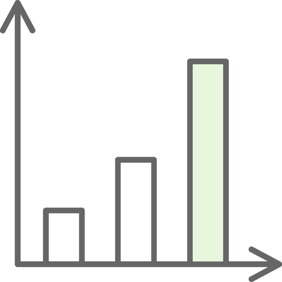 tillväxt fylla ikon vektor