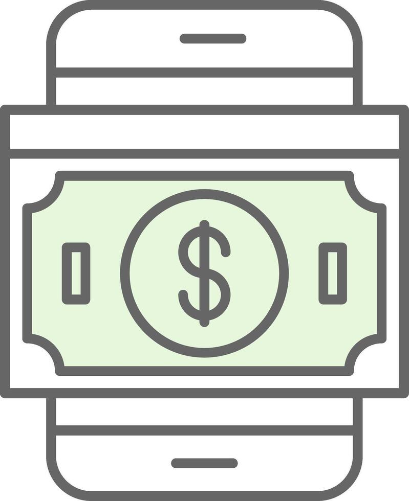 Banknoten Stutfohlen Symbol vektor