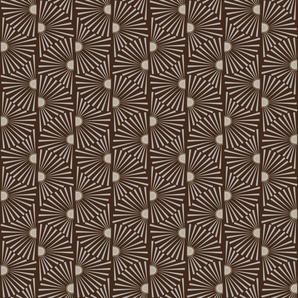 nahtlos Muster mit Gänseblümchen oder Sonnen im Kunst Deko Stil vektor