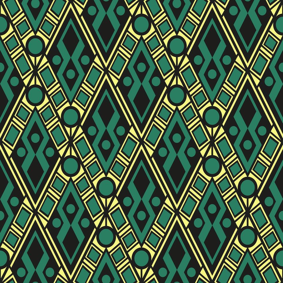 sömlös mönster med patchwork ruter, påminner av dyrbar konst deco Smycken vektor