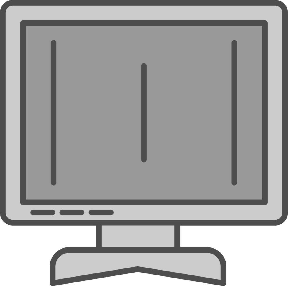 Monitor Stutfohlen Symbol vektor