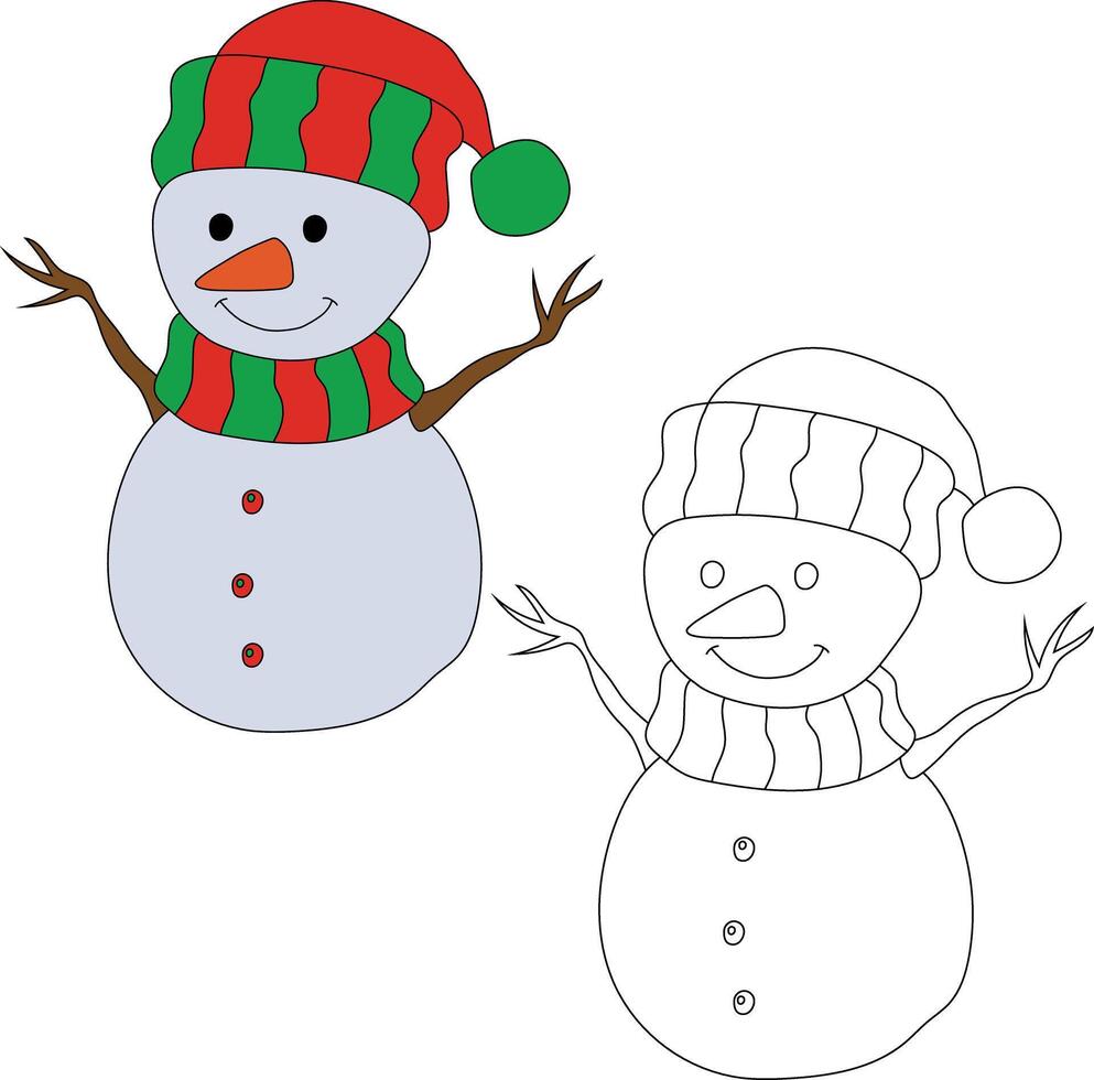 Schneemann Clip Art zum Liebhaber von Winter Jahreszeit. diese Winter Thema Schneemann Anzüge Weihnachten Feier vektor