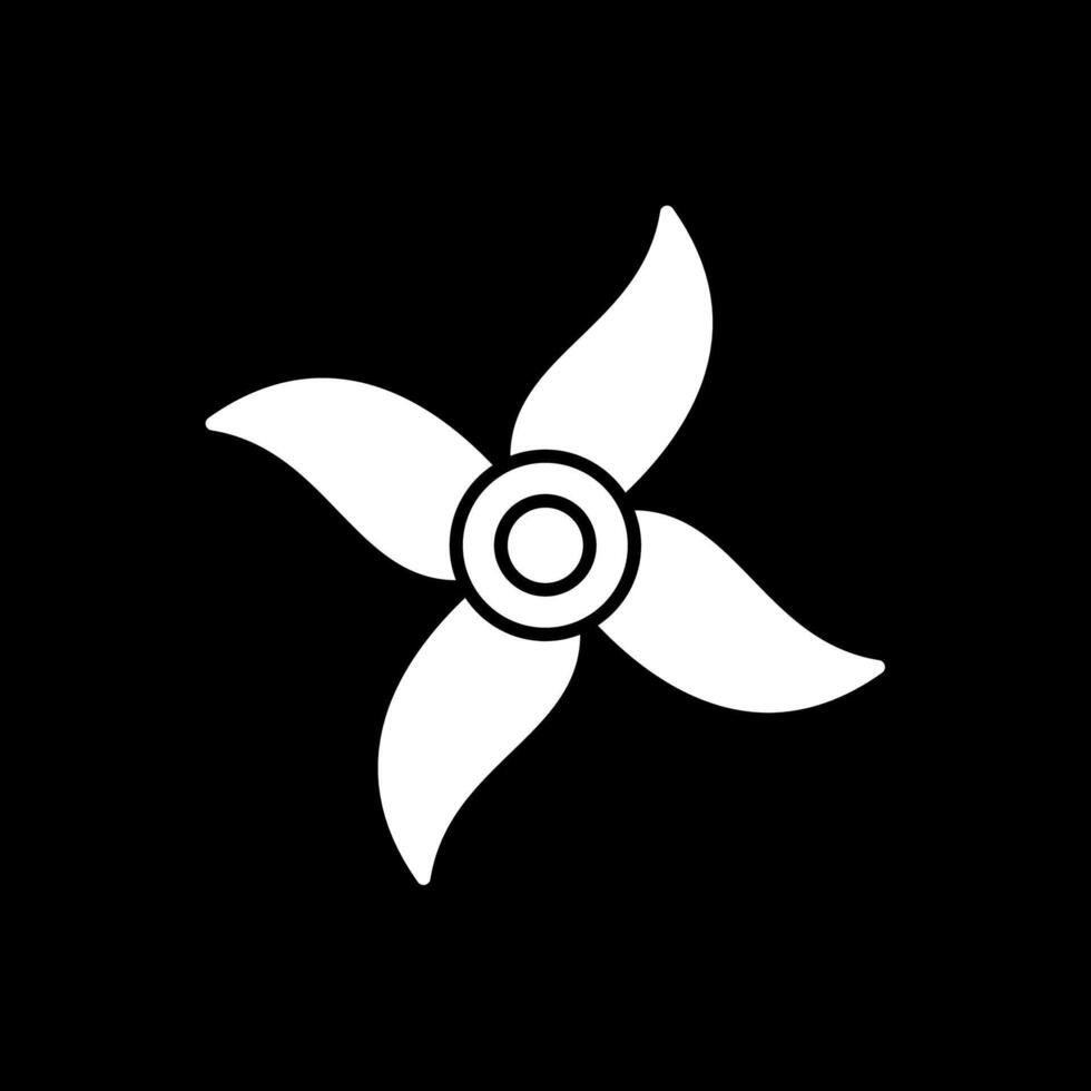 ixora Glyphe invertiert Symbol vektor