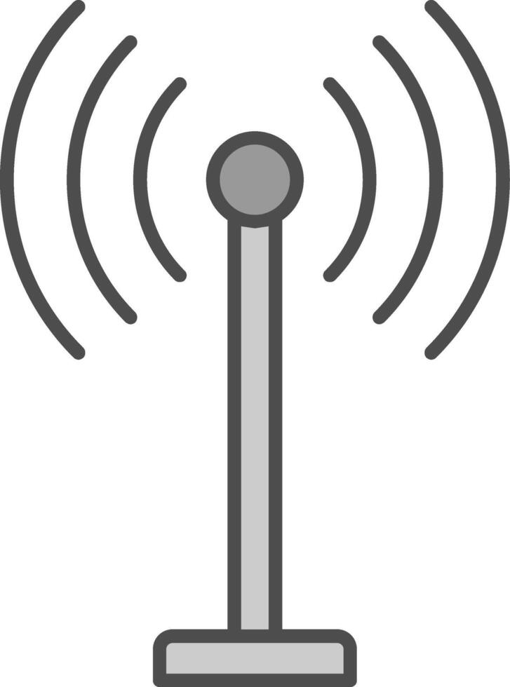 antenn fylla ikon vektor