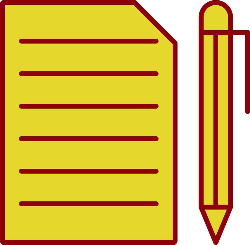 Dokumentzeile zweifarbiges Symbol vektor