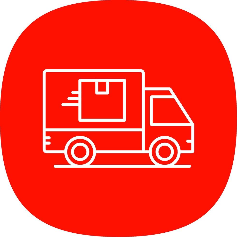 LKW Linie Kurve Symbol vektor