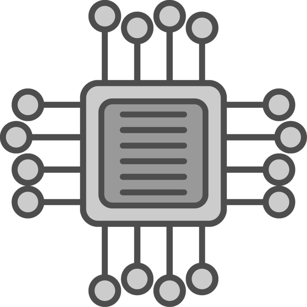 Computer Chip Stutfohlen Symbol vektor