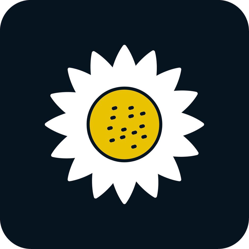 Sonnenblumen-Glyphe zweifarbiges Symbol vektor