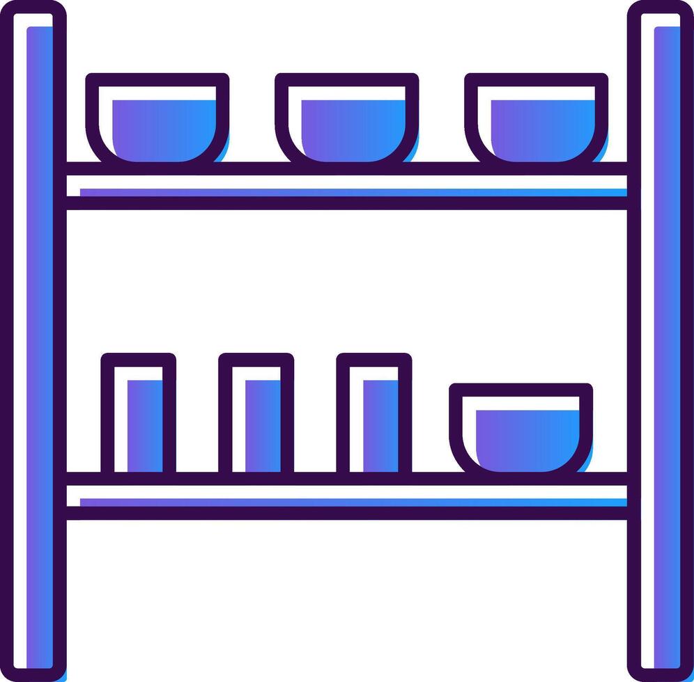 Gestell Gradient gefüllt Symbol vektor