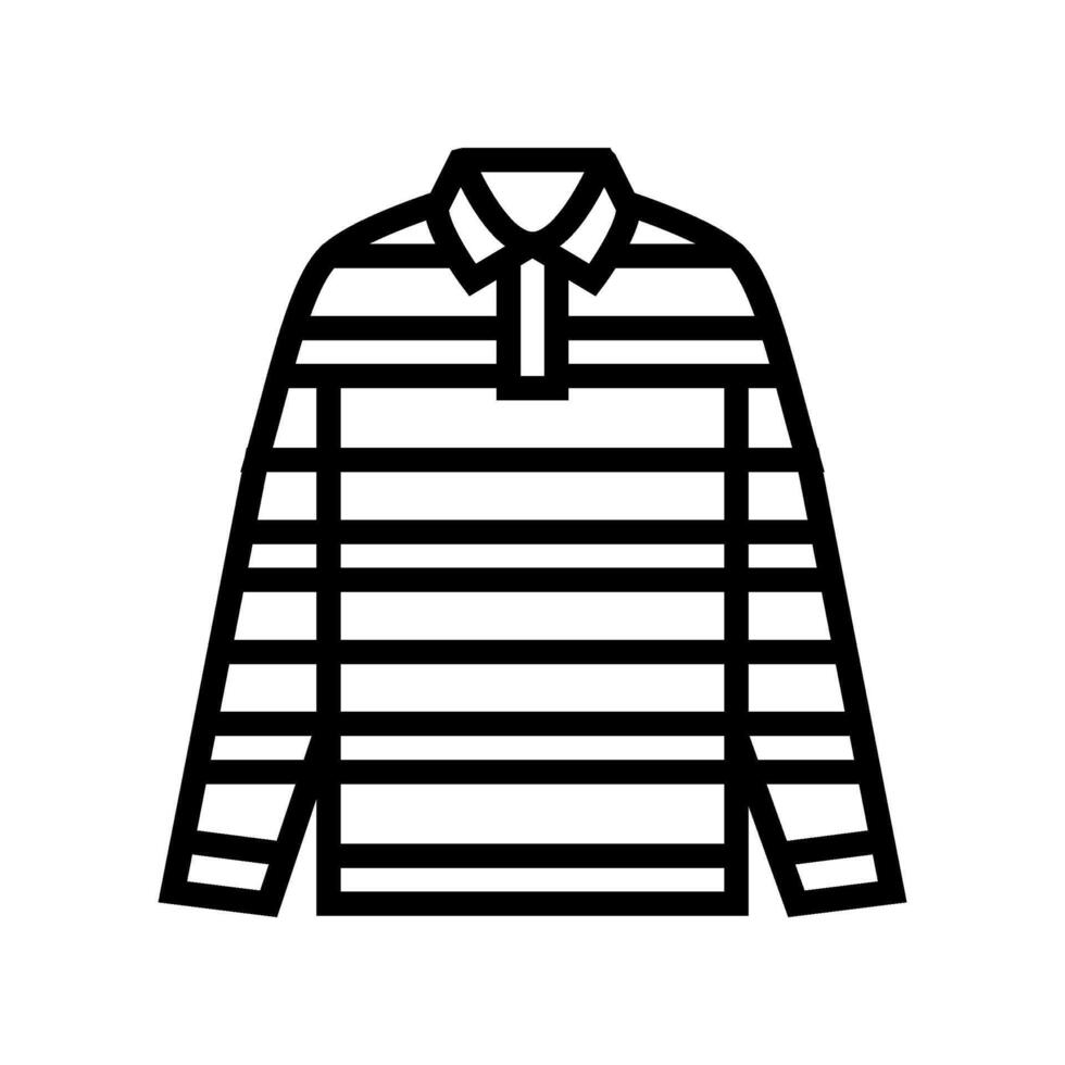 polo skjorta årgång mode linje ikon illustration vektor