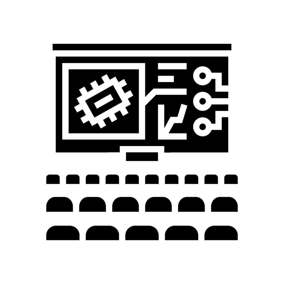 Technik Konventionen Enthusiast Glyphe Symbol Illustration vektor