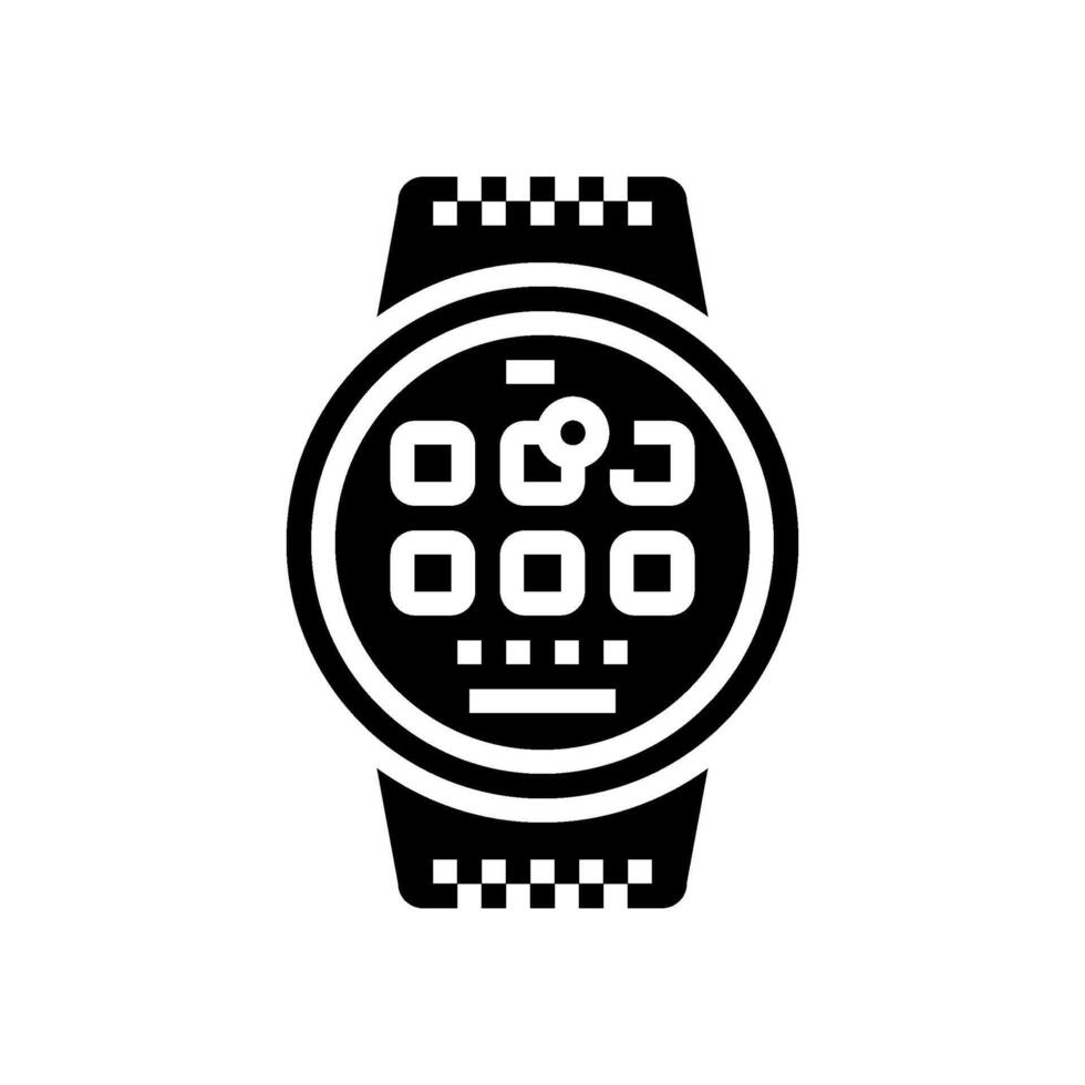 Clever Gerät Technik Enthusiast Glyphe Symbol Illustration vektor