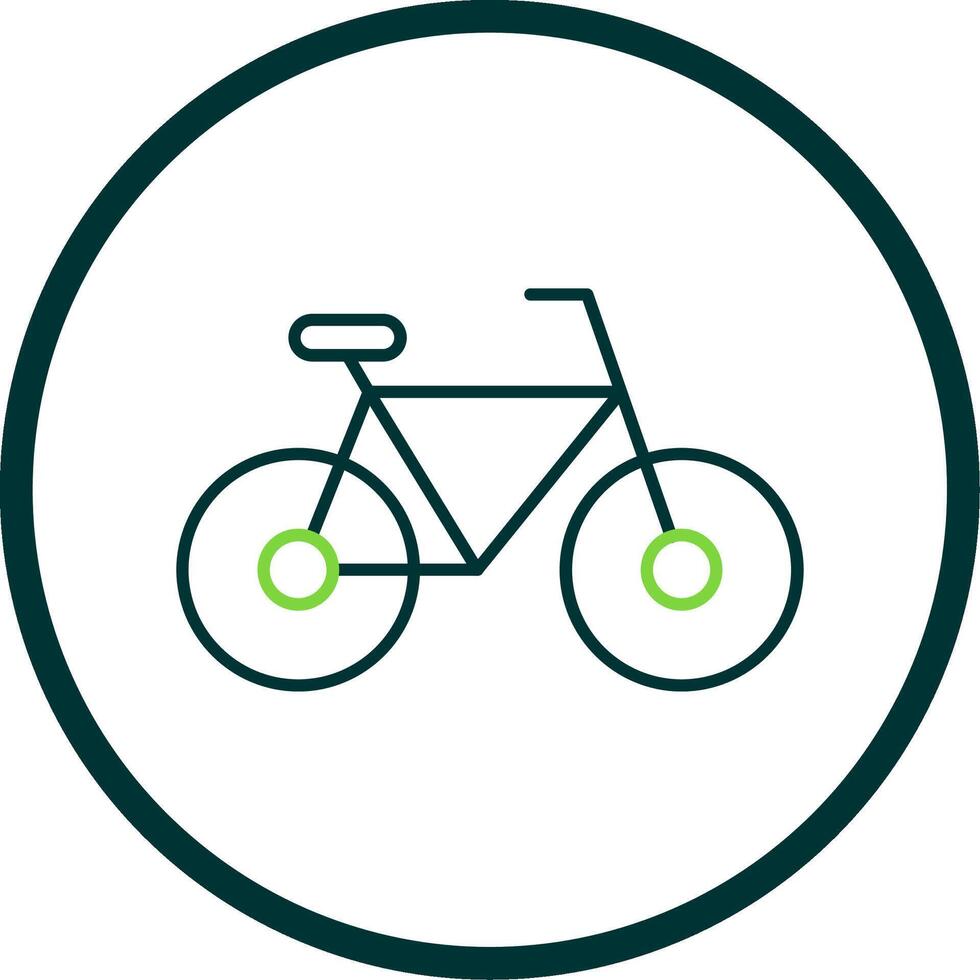 Fahrrad Linie Kreis Symbol vektor