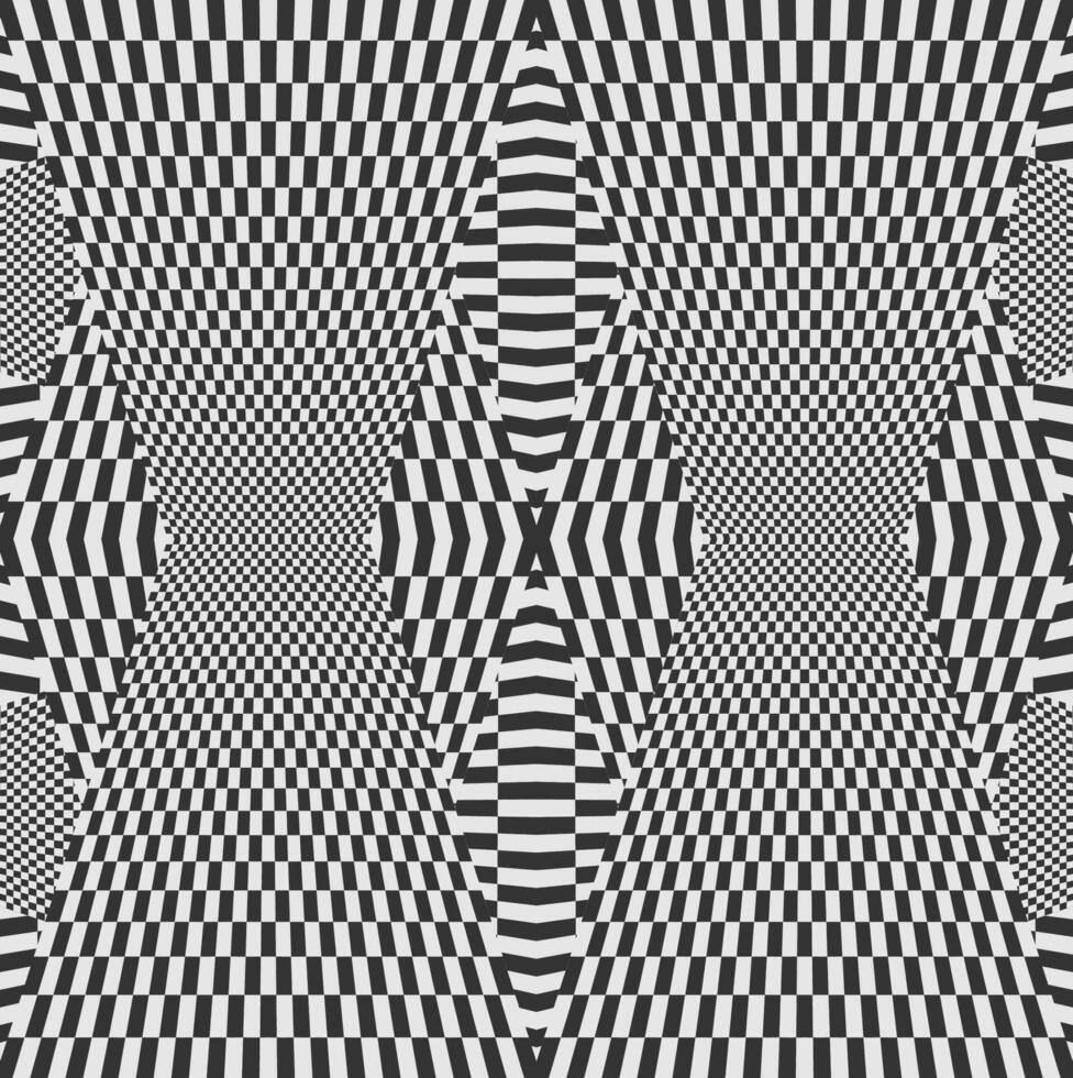schwarz und Weiß geometrisch Schach Muster im das bilden von schwarz Vierecke auf ein Weiß Hintergrund vektor