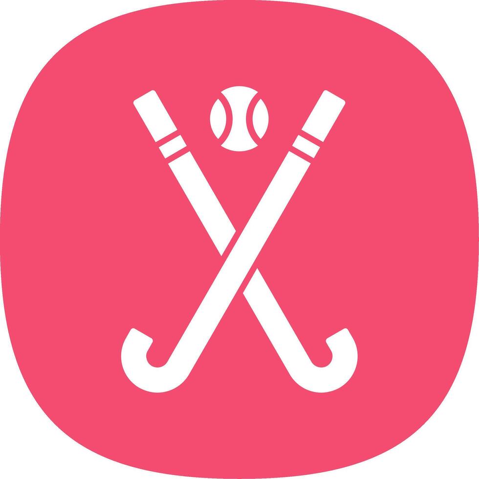Eishockey Glyphe Kurve Symbol vektor