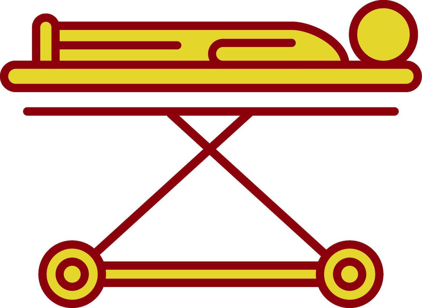 Tragelinie zweifarbiges Symbol vektor