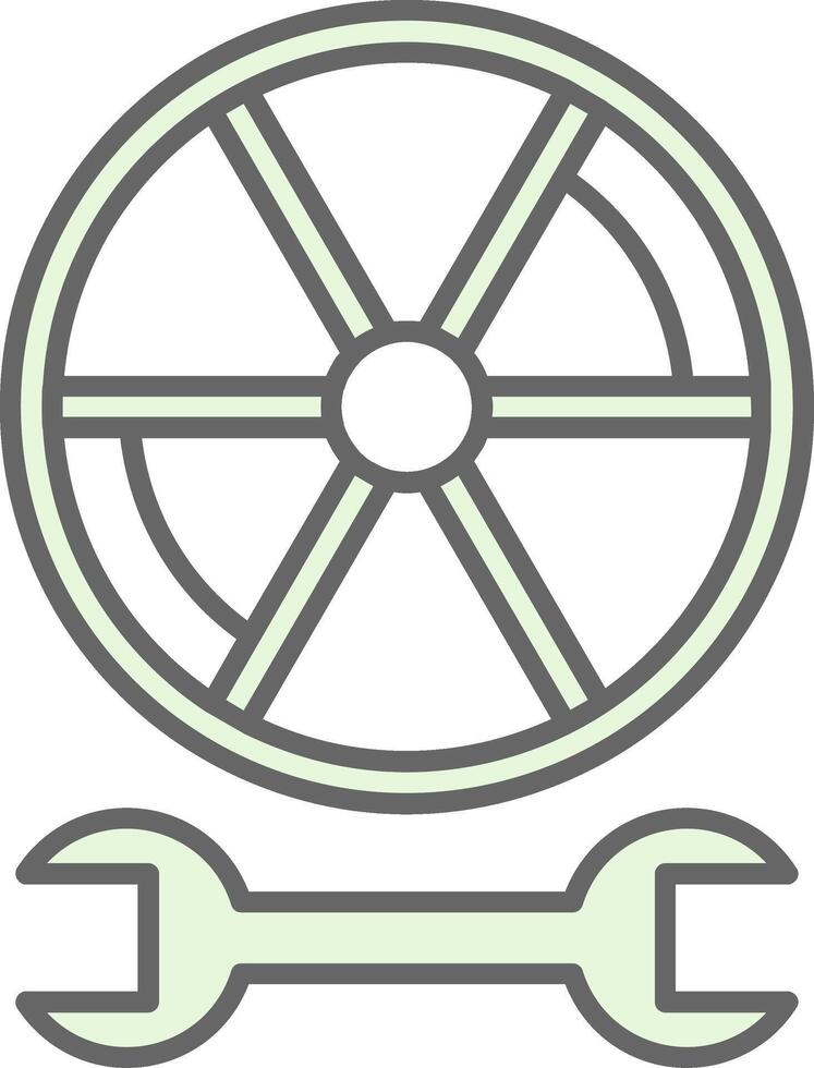 Reifen Stutfohlen Symbol vektor