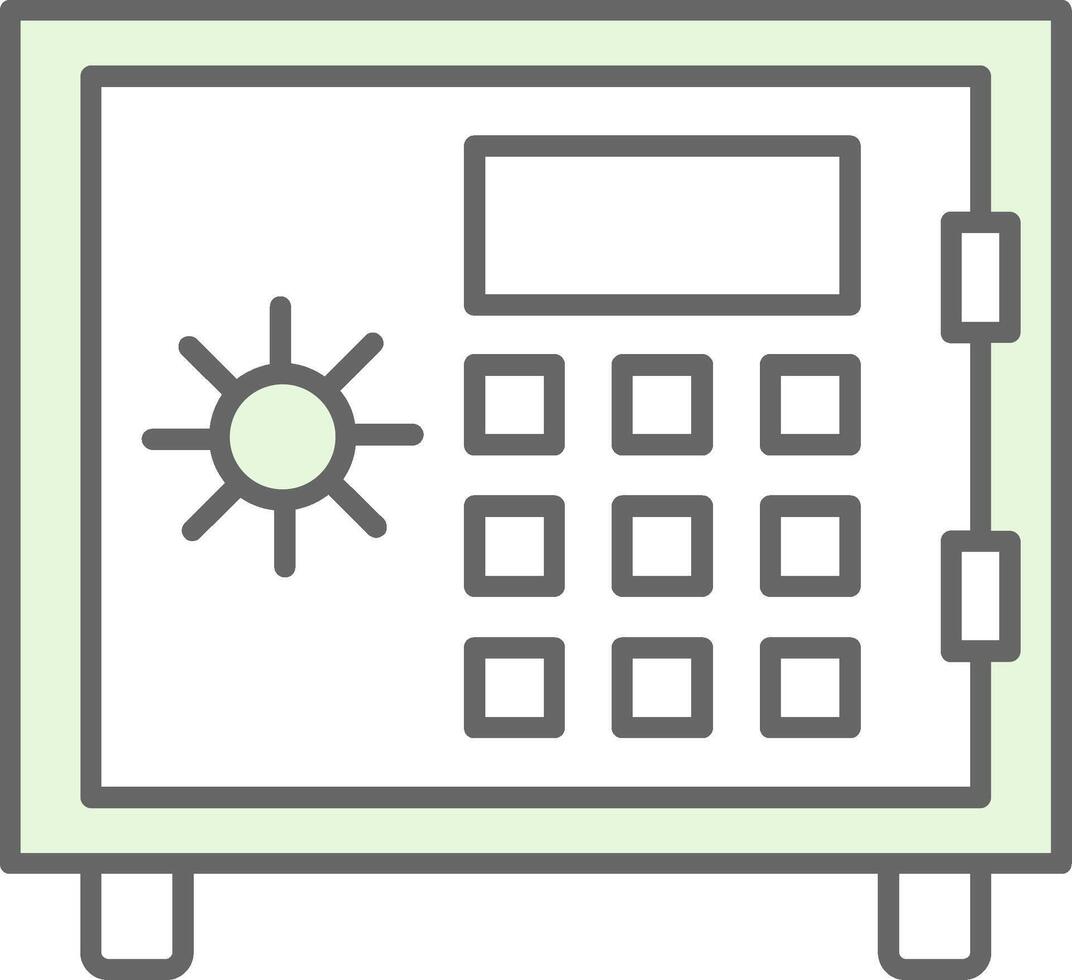 Sicherheit Box Stutfohlen Symbol vektor