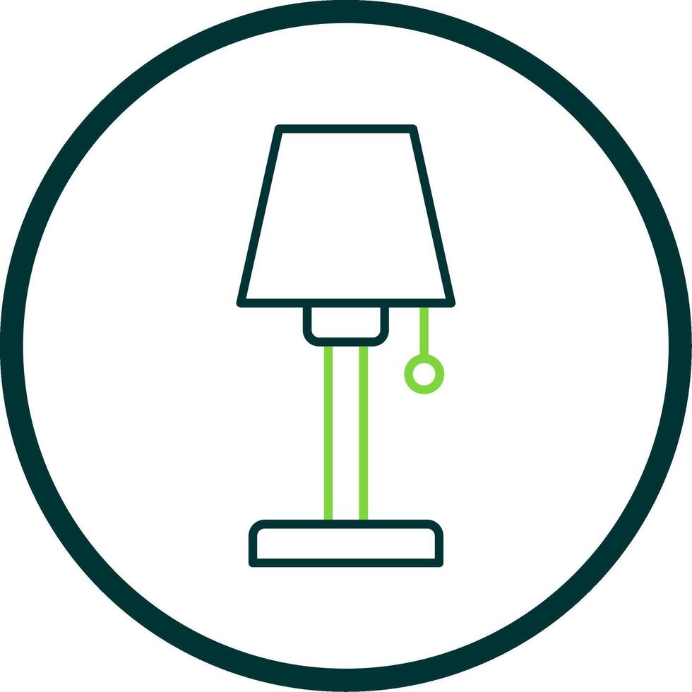 Lampe Linie Kreis Symbol vektor