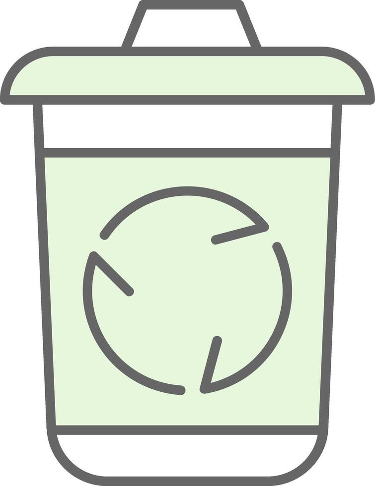 recyceln Behälter Stutfohlen Symbol vektor